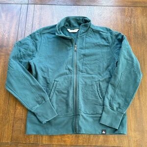 American Giant Moto Full Zip Sweatshirt Blue Mountain Mens Size XL MSRP $140